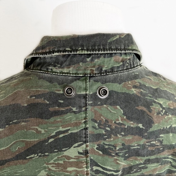 PAM & GELA Camo Army Utility Jacket Tencel Size Small Oversized Coat Cam… - Picture 7 of 16